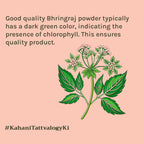 Tattvalogy Bhringraj Powder - Chemical-Free, Reduces Hair Fall & Strengthens Roots for Healthy Hair