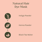 Tattvalogy Indigo Powder - Natural Hair Color with Henna for Soft, Indian Hair Shade & Conditioning - Distacart