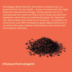 Tattvalogy Cold Pressed Black Seed Oil - Organic, Promotes Hair Regrowth & Adds Volume Naturally - Distacart
