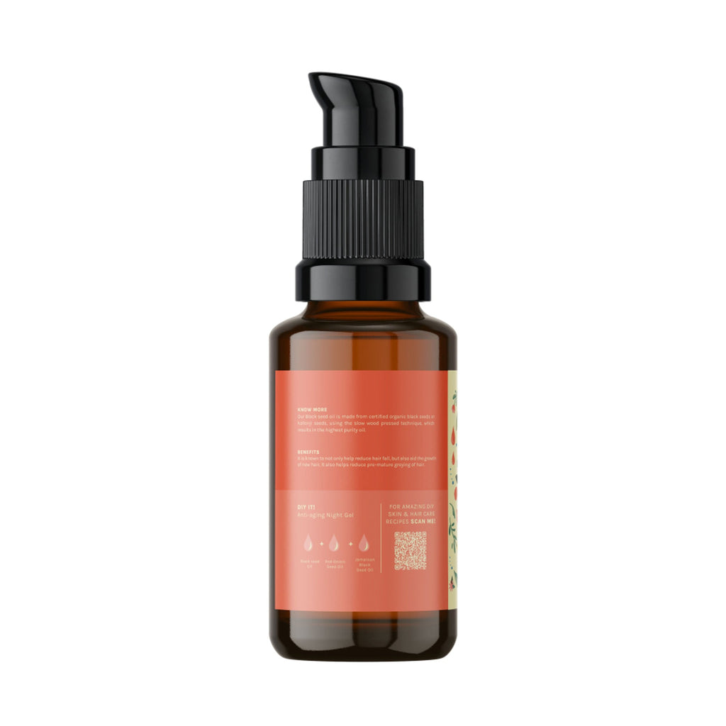 Tattvalogy Cold Pressed Black Seed Oil - Organic, Promotes Hair Regrowth & Adds Volume Naturally - Distacart