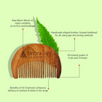 Tattvalogy Raw Neem Comb- For beard, Boosts Blood Circulation, Hair Growth & Reduces Scalp Issues
