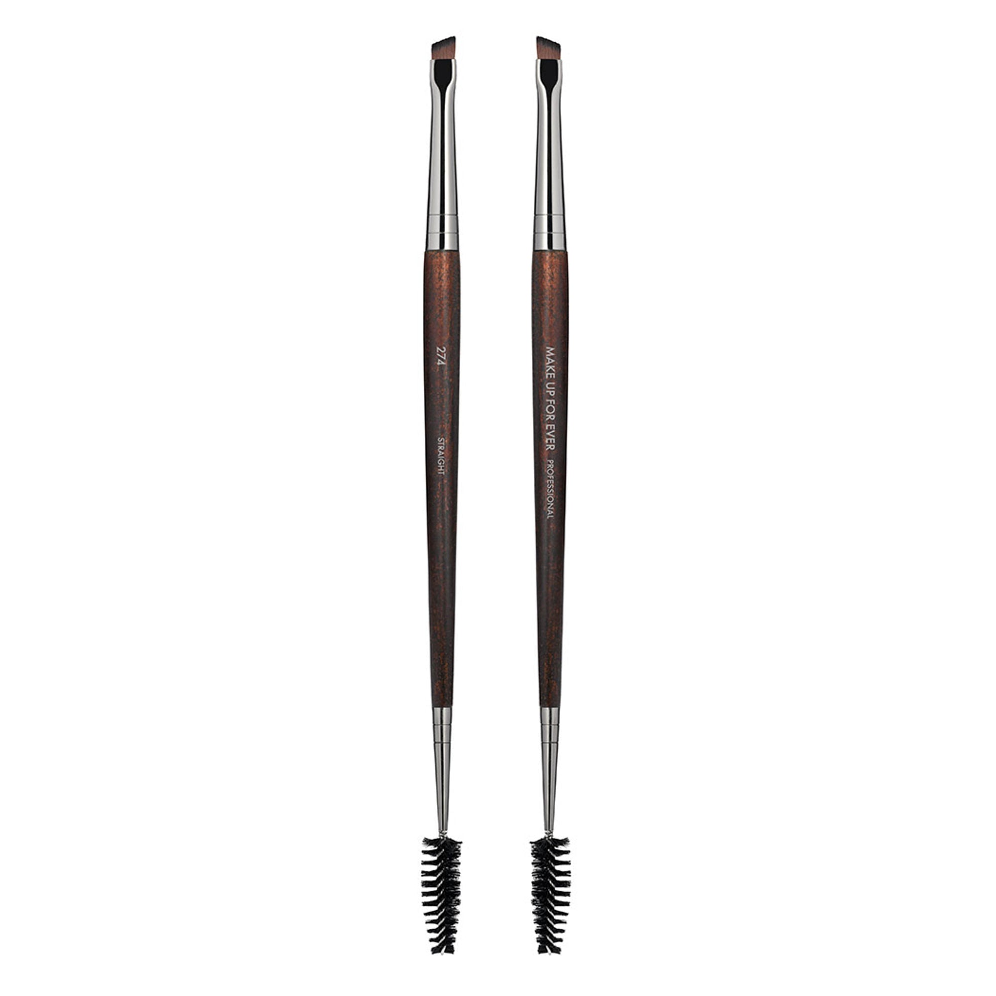 MAKE UP FOR EVER Double-Ended Angled Eyebrow And Eyelash Brush - 274