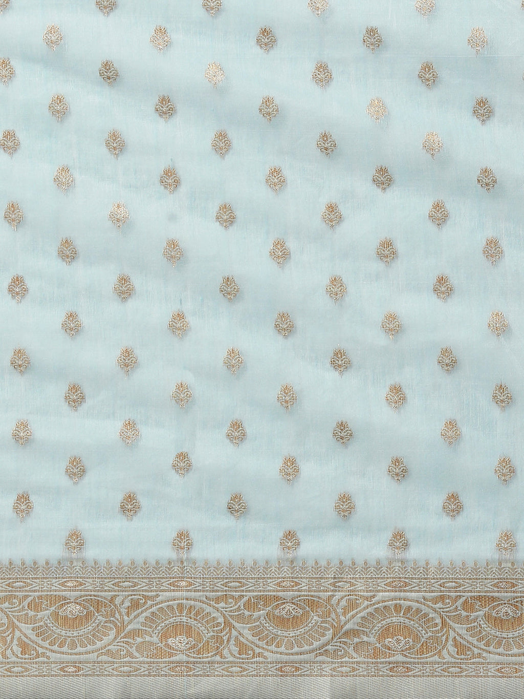Saree Mall Blue & Silver-Toned Floral Zari Silk Cotton Sambalpuri Saree - Distacart