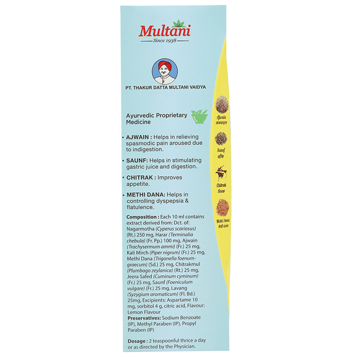 Multani Pachmeena Liquid Digestive No Added Sugar