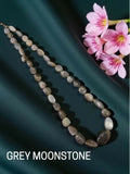Joban Fashion Women Grey Gemstone Necklaces, Grey Moonstone Graduated - Distacart