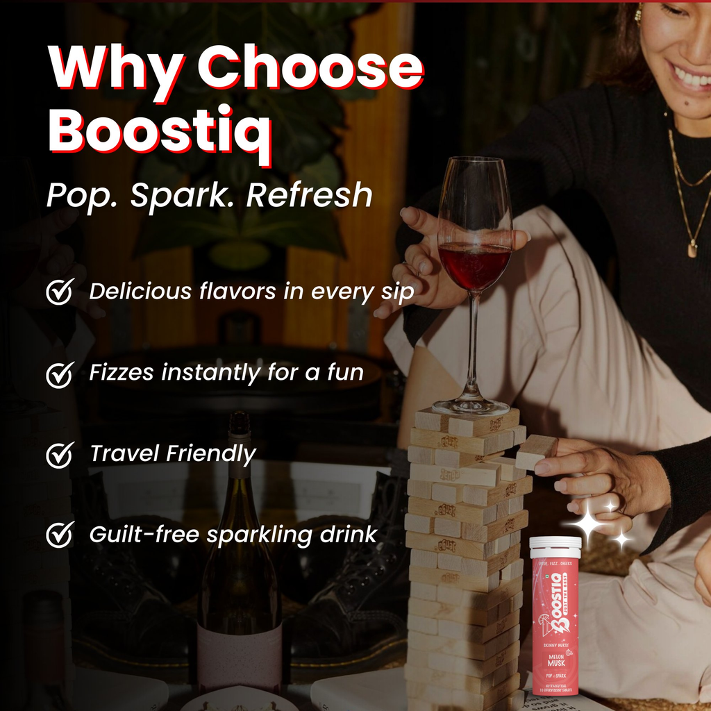 BOOSTIQ Pop & Spark Effervescent Tablets - Melon Musk