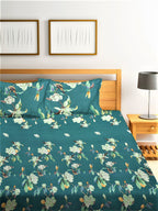 Home Sizzler Unisex Green Bedsheets - Distacart