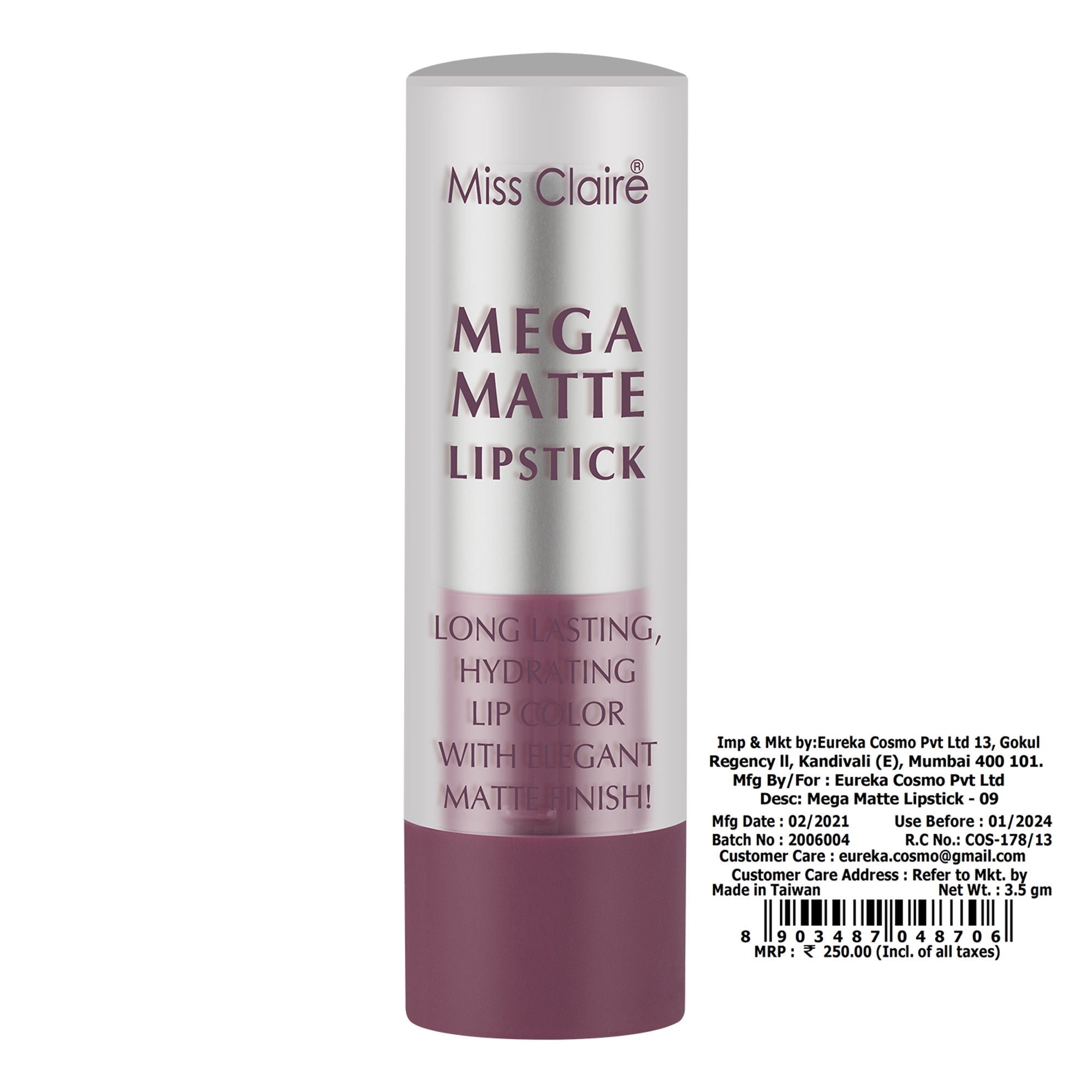 Miss Claire Mega Matte Lipstick - 9 - Distacart