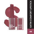 Swiss Beauty Satin Comfort Smooth Glide, Highly Pigmented , Ultra Hydrating Lipstick - 5 Vintage Pink
