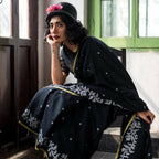 Exclusive Collection Beautiful Black Embroidery Saree