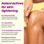 PLIX The Plant Fix Pineapple 5% Niacinamide Bright Polishing Cream For Neck, Knees & Elbows