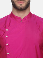 Sethukrishna Men Rose Angrakha Kurta with Dhoti Pants - Distacart