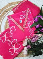 Vellora Chinon Silk Pink Festival Wear Embroidery Work Readymade Kurti Set - Distacart