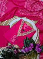 Vellora Crepe Pink Daily Wear Embroidery Work Readymade Straight Suit - Distacart