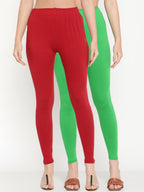 TAG 7 Women Pack of 2 Solid Leggings