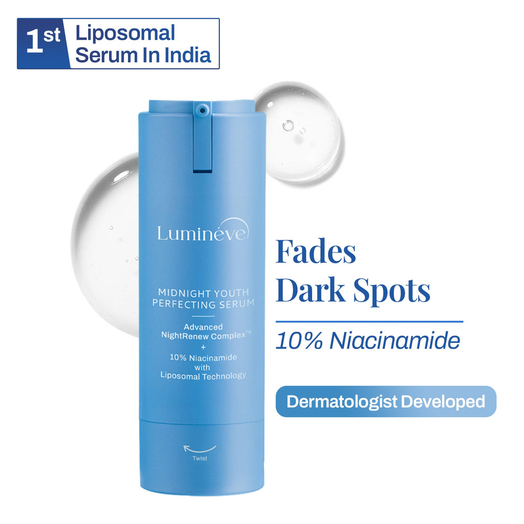 Lumineve 10% Niacinamide Serum for Uneven Skin Tone & Pigmentation with NightRenew Complex
