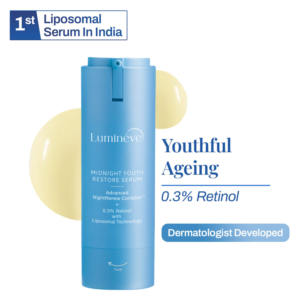 Lumineve 0.3% Retinol Face Serum for Youthful Aging & Firmness with Advanced NightRenew Complex