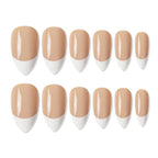 shills professional reusable press on nails french almond spn741