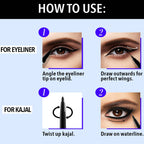 Blue Heaven Intense Kajal + Liner Duo Jet Black