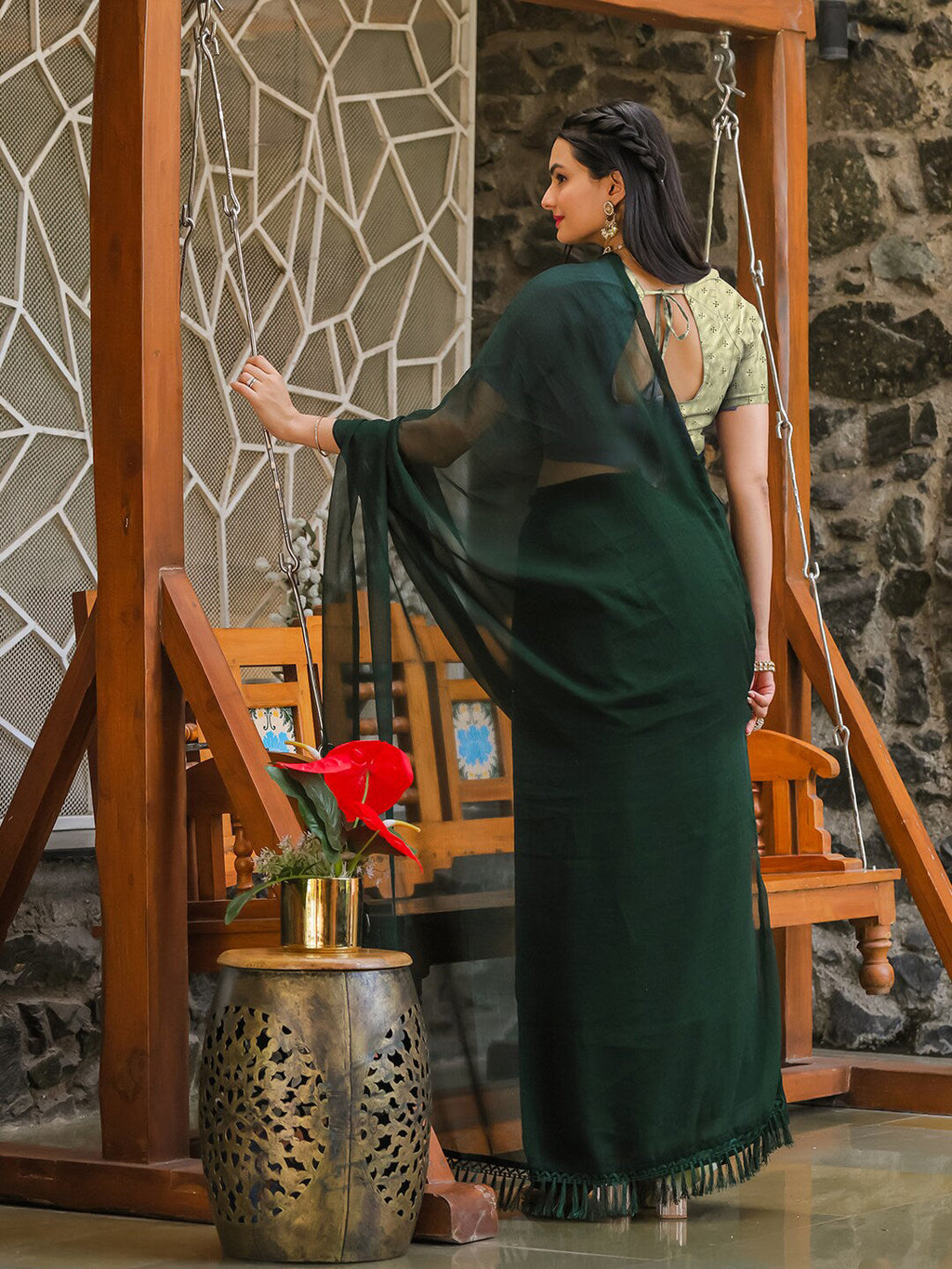 Tikhi Imli No Border Ready to Wear Saree - Distacart