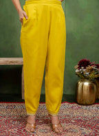 Vellora Cotton Blend Lime Green Casual Wear Embroidery Work Readymade Salwar Suit - Distacart