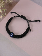 NVR Women & Men Black Evil Eye Rakhi With Roli Chawal - Distacart