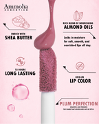 Ammoha Cosmetics Long-Lasting, Matte-Finished Plum Perfection Color Liquid Lipstick