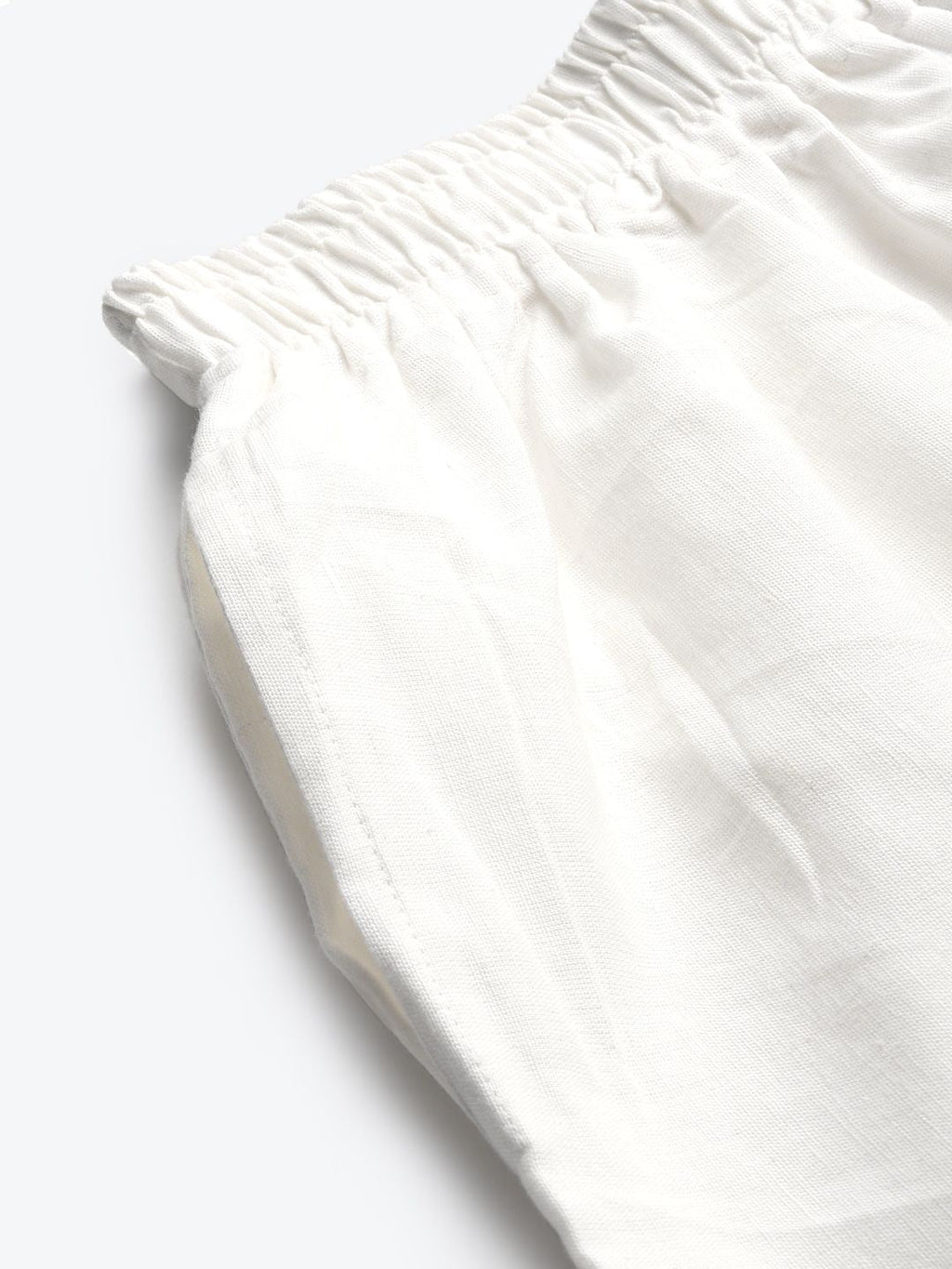 TAG 7 Women White Solid Hem Design Straight Palazzos