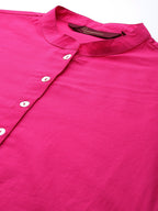 Sangria Women Pure Cotton Kurta with Palazzos