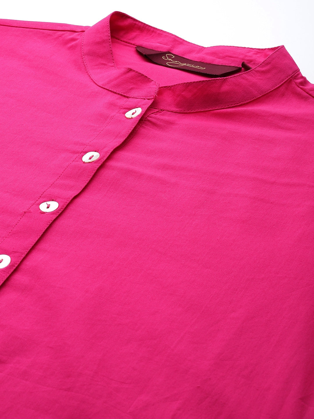 Sangria Women Pure Cotton Kurta with Palazzos