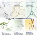 Lumineve Soothing Moisturizer for Dry & Sensitive Skin with Cica & Collagen - Intense Night Repair