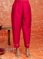 Vellora Viscose Red Casual Wear Embroidery Work Readymade Salwar Suit - Distacart
