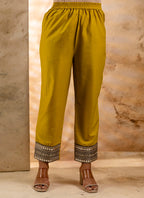 Vellora Viscose Rayon Mustard Casual Wear Embroidery Work Readymade Salwar Suit - Distacart