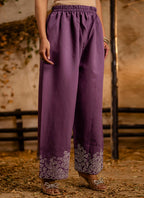 Vellora Silk Blend Lavender Casual Wear Embroidery Work Readymade Salwar Suit - Distacart