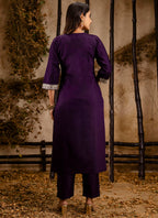 Vellora Viscose Wine Festival Wear Embroidery Work Readymade Salwar Suit - Distacart