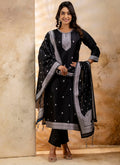 Vellora Cotton Blend Black Party Wear Weaving Work Readymade Salwar Suit - Distacart