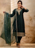 Vellora Chanderi Silk Lavender Party Wear Embroidery Work Readymade Salwar Suit - Distacart