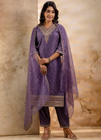 Vellora Chanderi Silk Pink Party Wear Embroidery Work Readymade Salwar Suit - Distacart