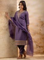 Vellora Chanderi Silk Pink Party Wear Embroidery Work Readymade Salwar Suit - Distacart