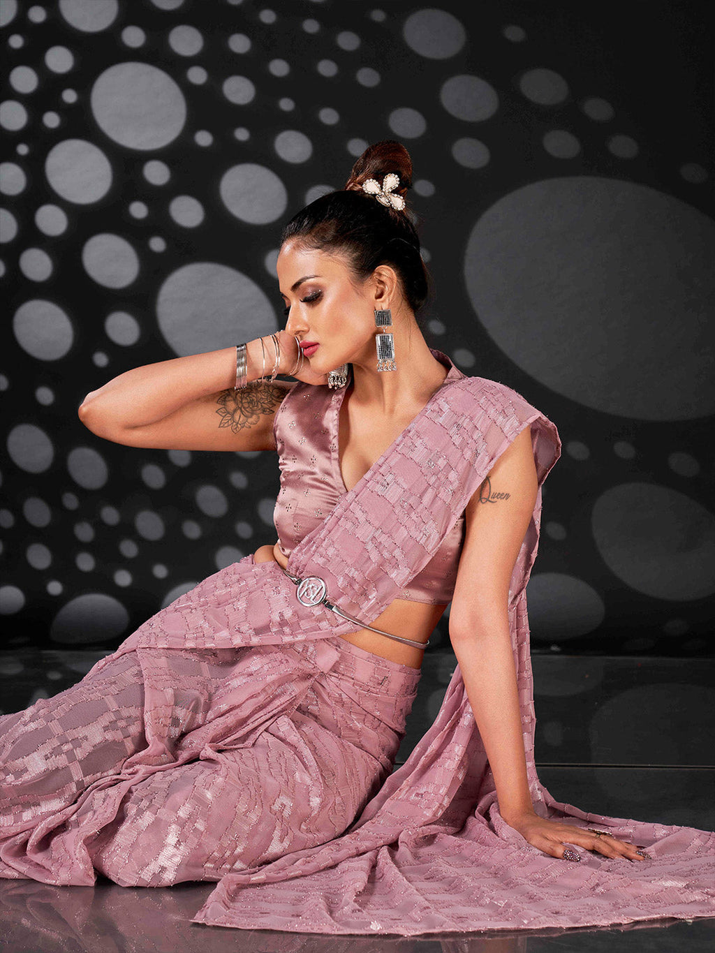 Tikhi Imli Embellished Saree - Distacart