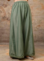 Vellora Silk Blend Sage Green Casual Wear Embroidery Work Readymade Plazzo Suit - Distacart