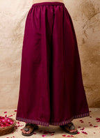 Vellora Silk Blend Wine Casual Wear Embroidery Work Readymade Plazzo Suit - Distacart