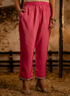 Vellora Silk Blend Pink Party Wear Embroidery Work Readymade Salwar Suit - Distacart