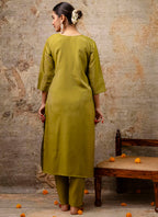 Vellora Shimmer Silk Baby Pink Casual Wear Hand Work Readymade Salwar Suit - Distacart