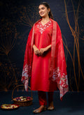 Vellora Shimmer Silk Mustard Casual Wear Hand Work Readymade Salwar Suit - Distacart