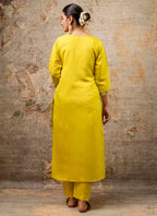 Vellora Silk Blend Yellow Party Wear Embroidery Work Readymade Salwar Suit - Distacart