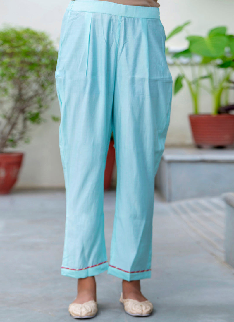 Vellora Silk Blend Sky Blue Party Wear Embroidery Work Readymade Salwar Suit - Distacart