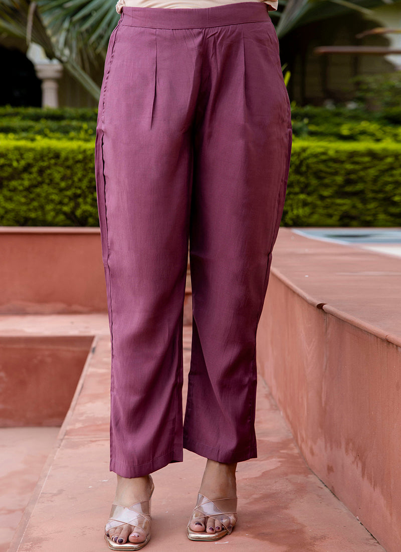 Vellora Silk Blend Lavender Occasional Wear Embroidery Work Readymade Salwar Suit - Distacart