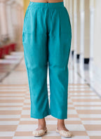 Vellora Silk Blend Blue Occasional Wear Embroidery Work Readymade Salwar Suit - Distacart