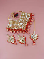 Tehzeeb Creations Kundan Bridal Set for Women & Girls